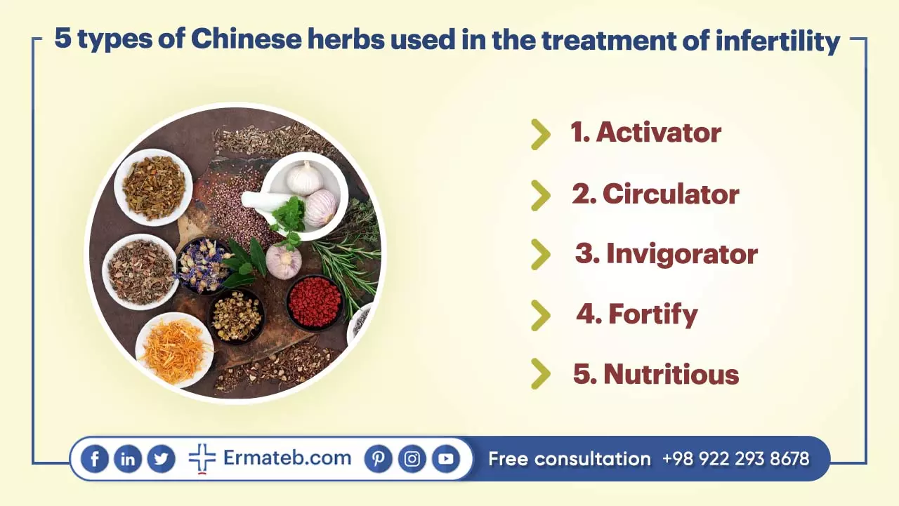 5 types of Chinese herbs used in the treatment of infertility
