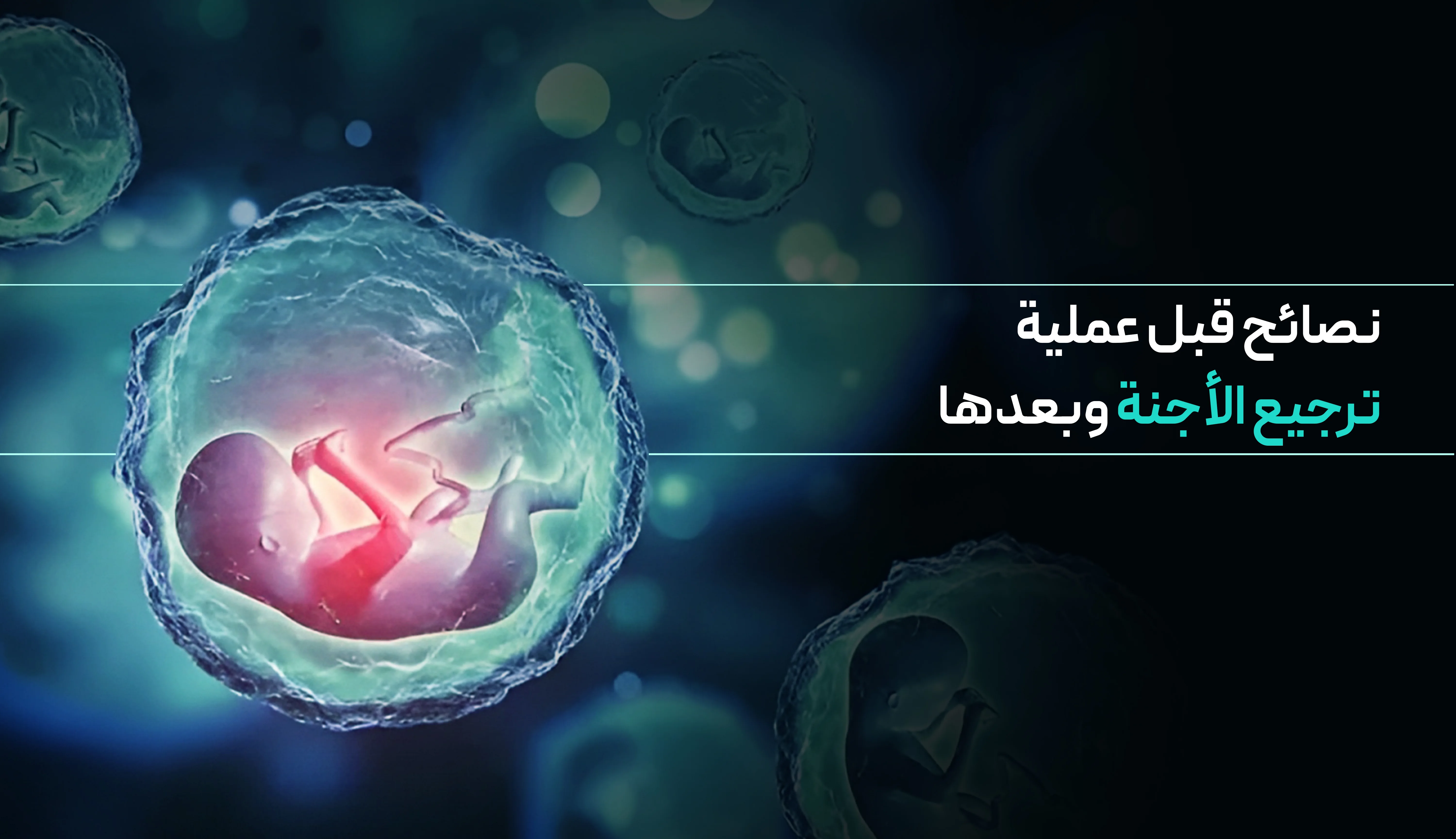 نصائح قبل عملية ترجيع الأجنة وبعدها