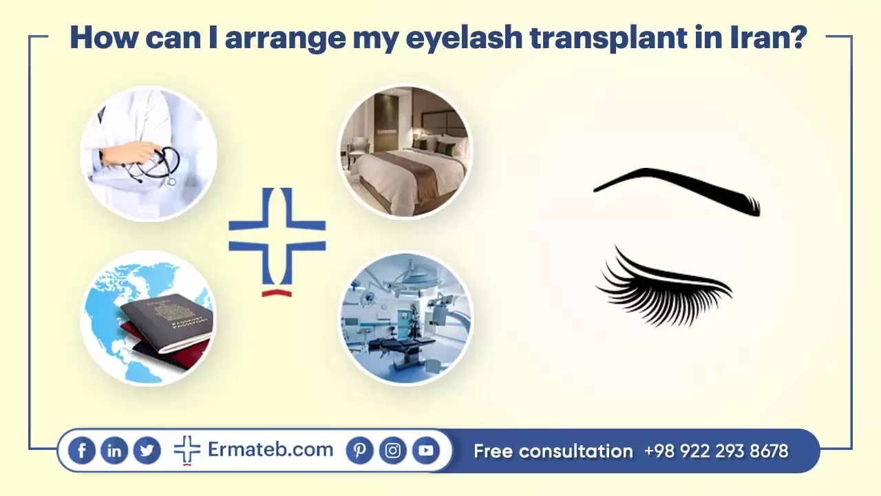  How can I arrange my eyelash transplant in Iran?